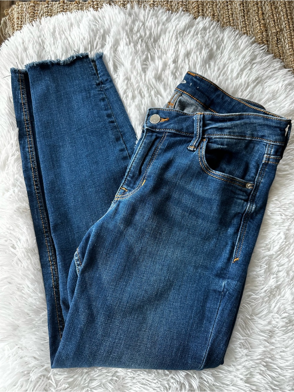 Old Navy Women's Dark Blue Skinny Jeans